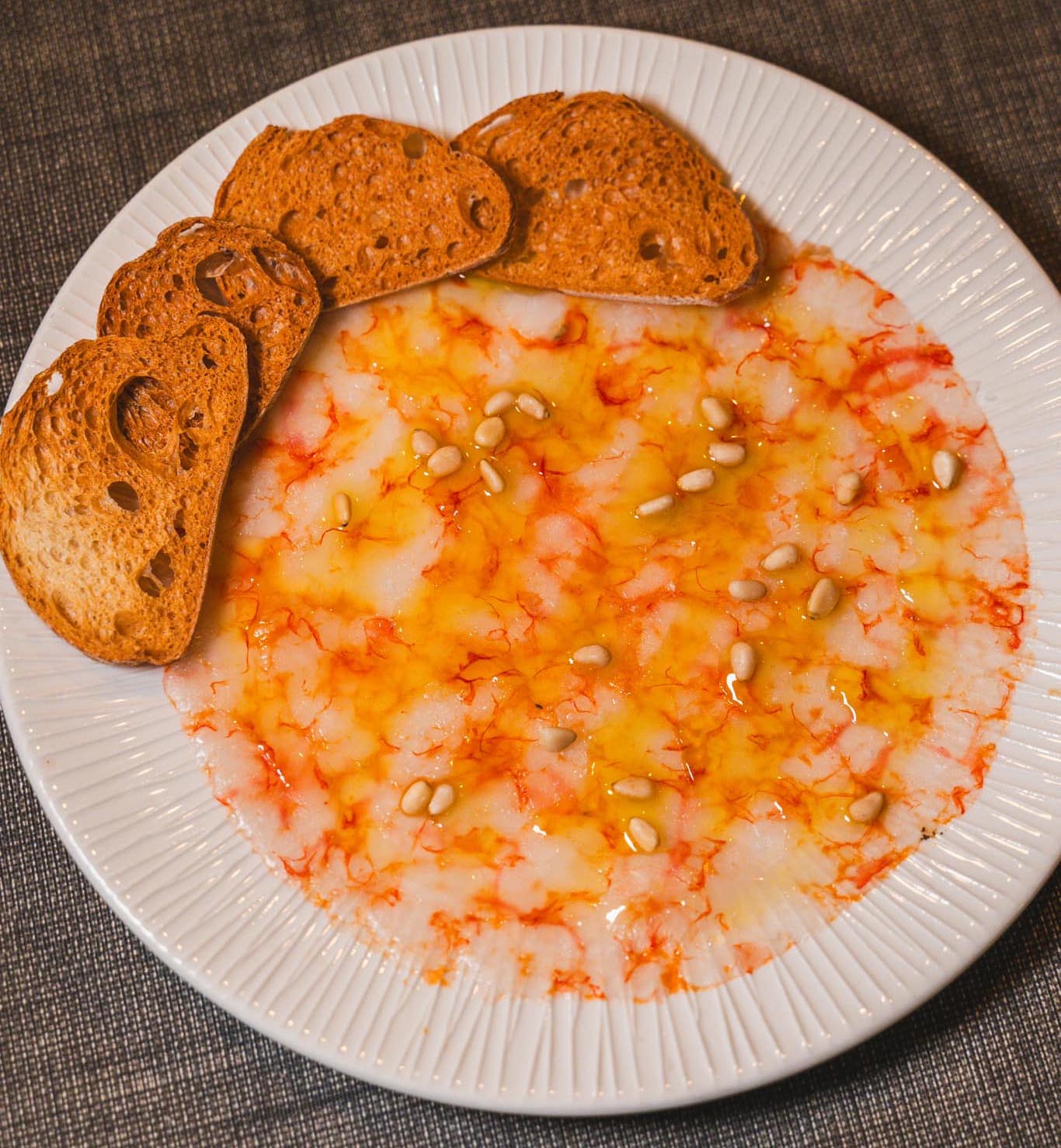 Carpaccio de gambas